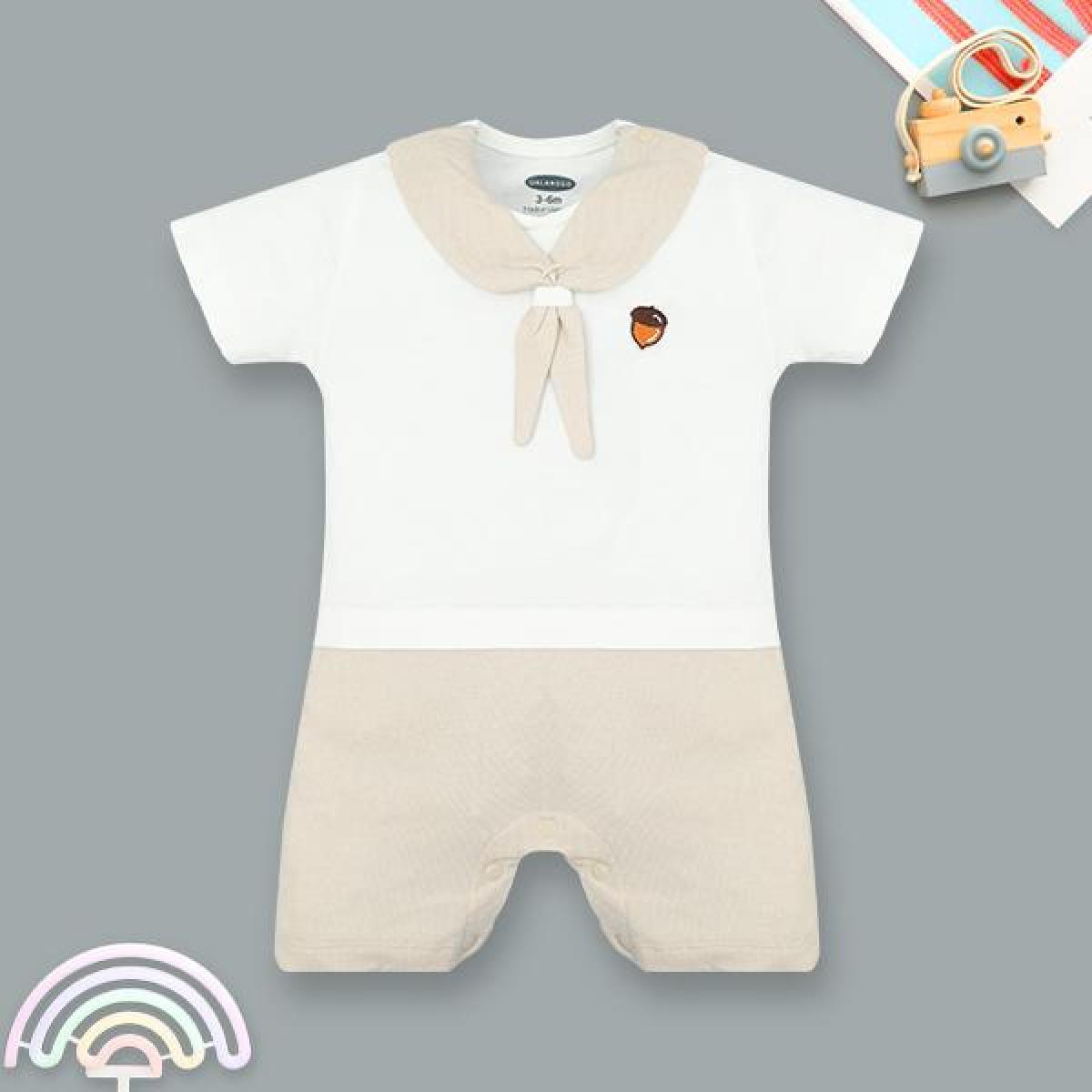 Bodysuit tay ngắn thủy thủ Ualarogo UR2213 màu nâu - AVAKids.com