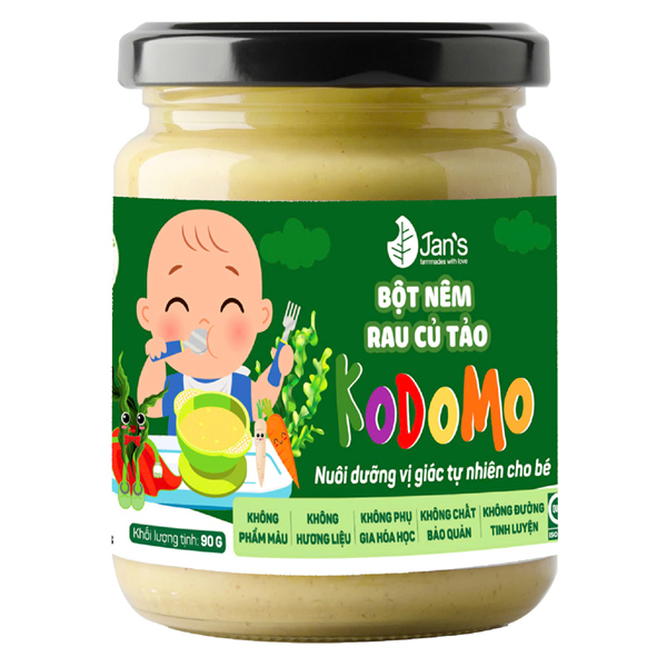 Bột nêm Jan's Kodomo rau củ, tảo hũ 90g