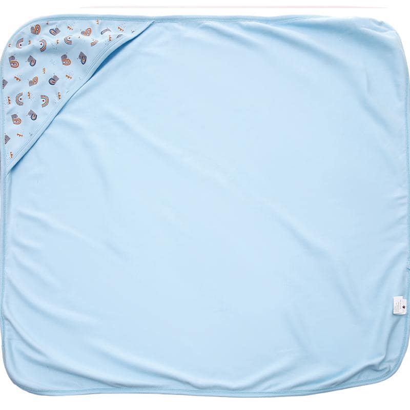 Khăn quấn cotton Lullaby NH680P 80x80 cm - Xanh cầu vồng 3