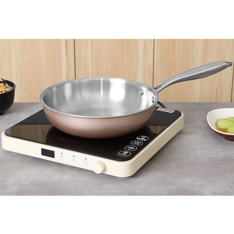 Chảo inox nguyên khối đáy từ 24 cm Green Cook GCP245-24IH 2