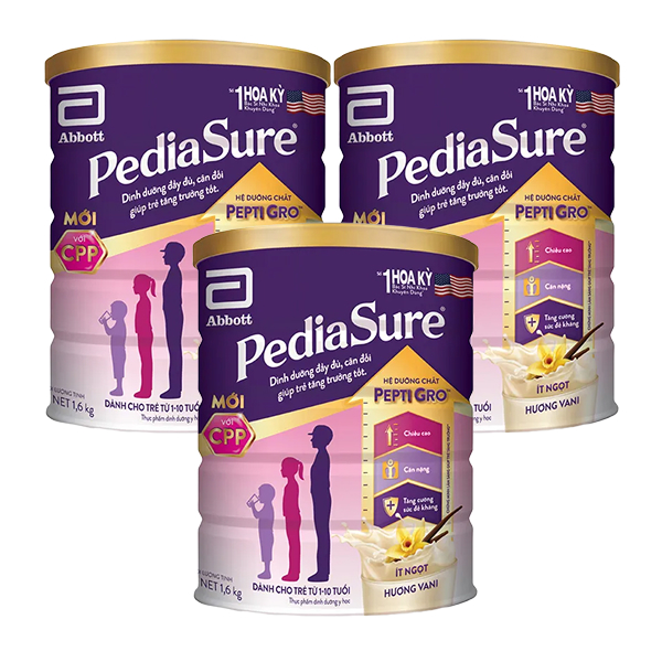 Combo 3 hộp sữa bột Abbott PediaSure BA