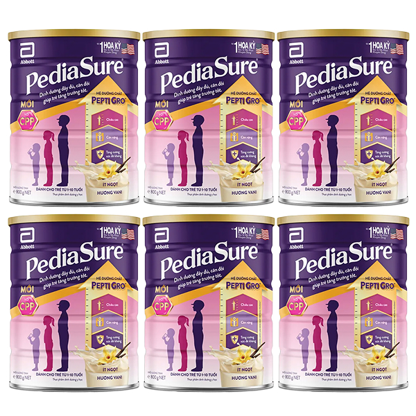 Combo 6 hộp sữa bột Abbott PediaSure BA