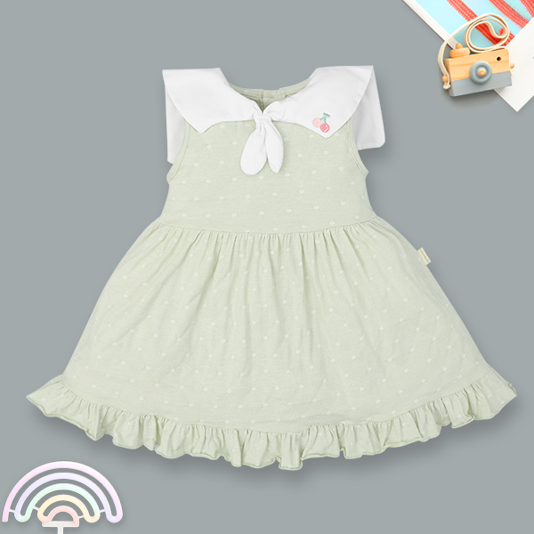 Đầm Ualarogo bamboo xanh lá