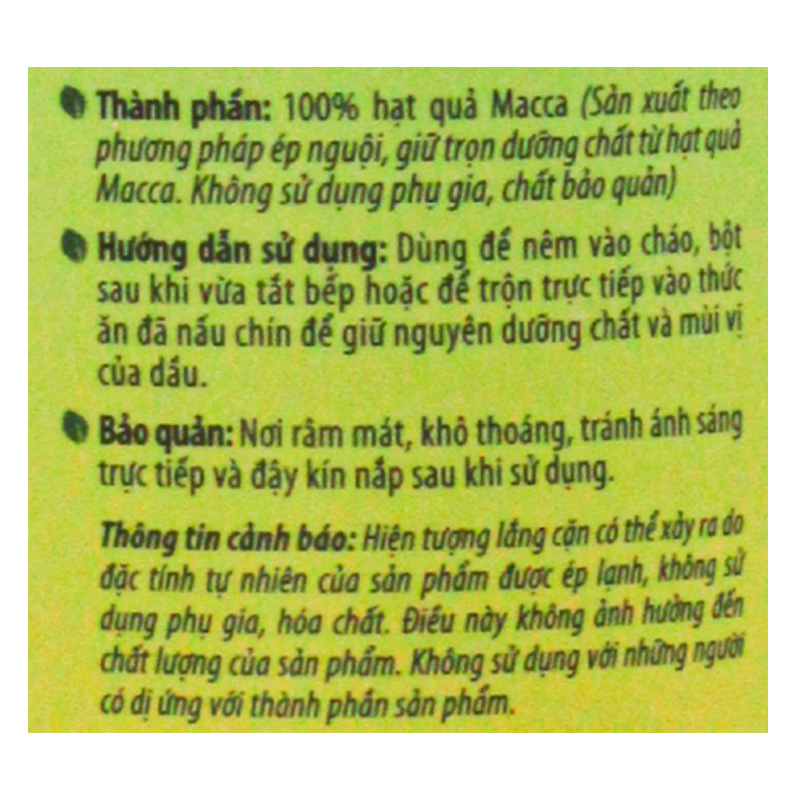Dầu gấc Lê Gia ăn dặm cho bé chai 200 ml (từ 6 tháng) 9