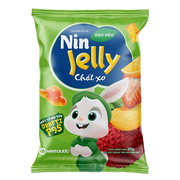 Kẹo dẻo Nam Dược Nin Jelly bổ sung chất xơ - Giao bao bì ngẫu nhiên