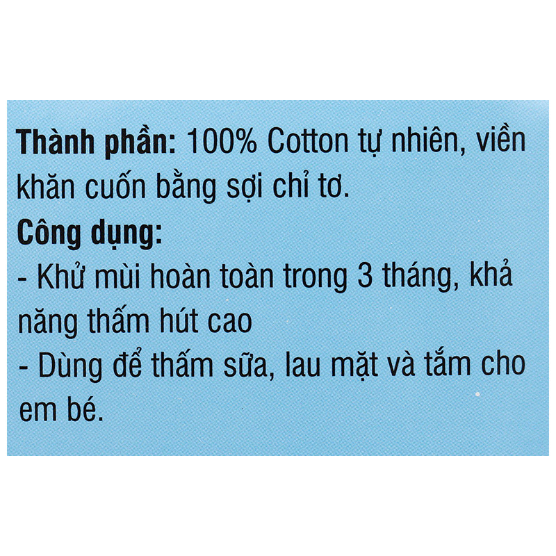 Set 10 cái khăn sữa cotton SHINE KS-16 4 lớp 25x28 cm - Màu trắng 7