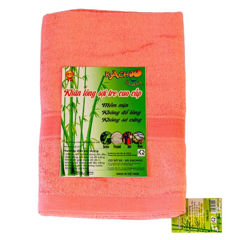 Khăn tắm sợi tre KACHOOBABY 3 lớp 70x140 cm - Màu ngẫu nhiên 7