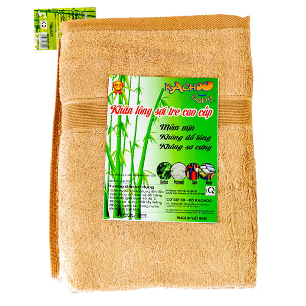 Khăn tắm sợi tre KACHOOBABY 50x100 cm - Màu ngẫu nhiên