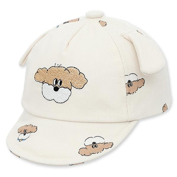 Nón kết TOP KIDS thêu chó con màu nâu be