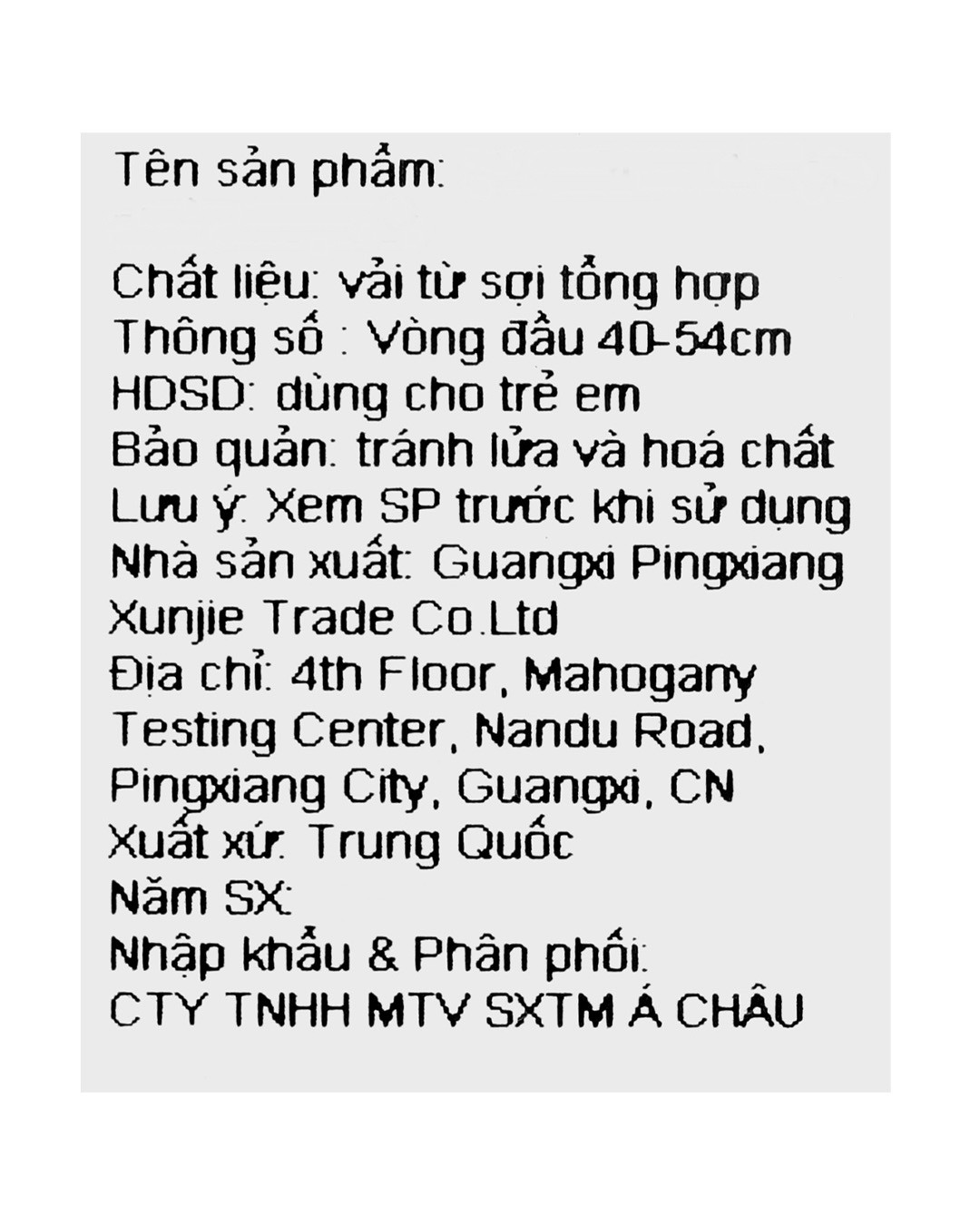 Nón kết cho bé Á Châu cute panda màu xanh dương 9