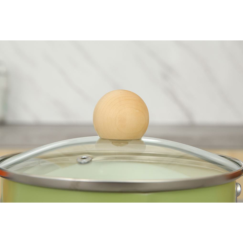 Quánh thép chống dính nắp kính 16 cm Green Cook GCS248-16IH 4