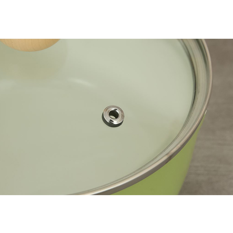 Quánh thép chống dính nắp kính 16 cm Green Cook GCS248-16IH 5
