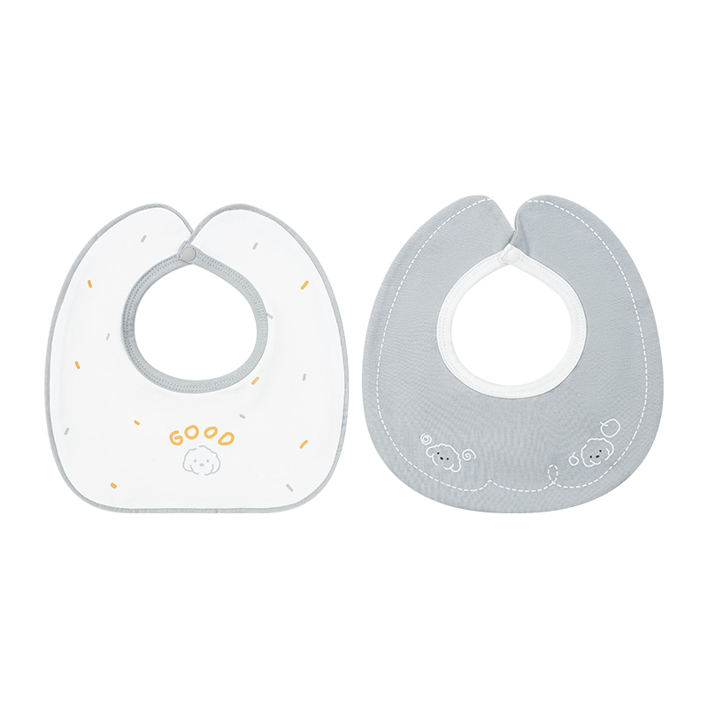 Set 2 yếm ăn cho bé sợi tre La Pomme động vật đáng yêu - Màu hồng (0 - 3 tháng) 14