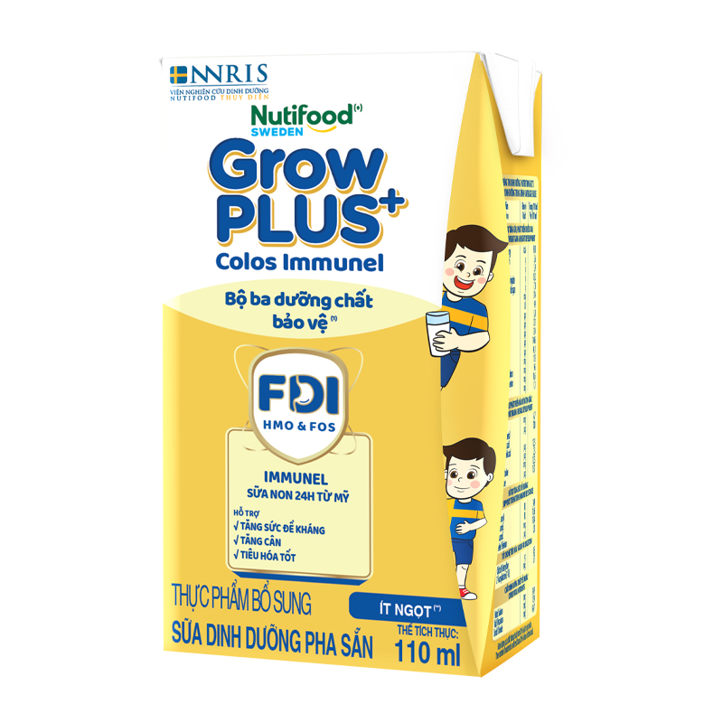 Thùng 24 hộp sữa non pha sẵn Nutifood GrowPLUS+ Colos Immunel hương vani 110 ml (từ 1 tuổi) - Giao bao bì ngẫu nhiên 16