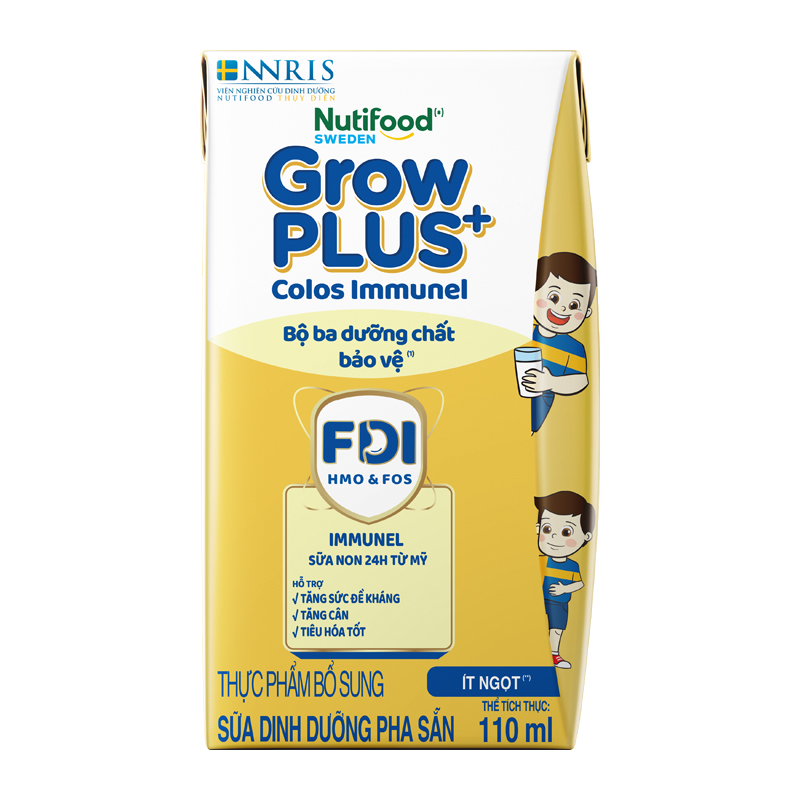 Thùng 24 hộp sữa non pha sẵn Nutifood GrowPLUS+ Colos Immunel hương vani 110 ml (từ 1 tuổi) - Giao bao bì ngẫu nhiên 17