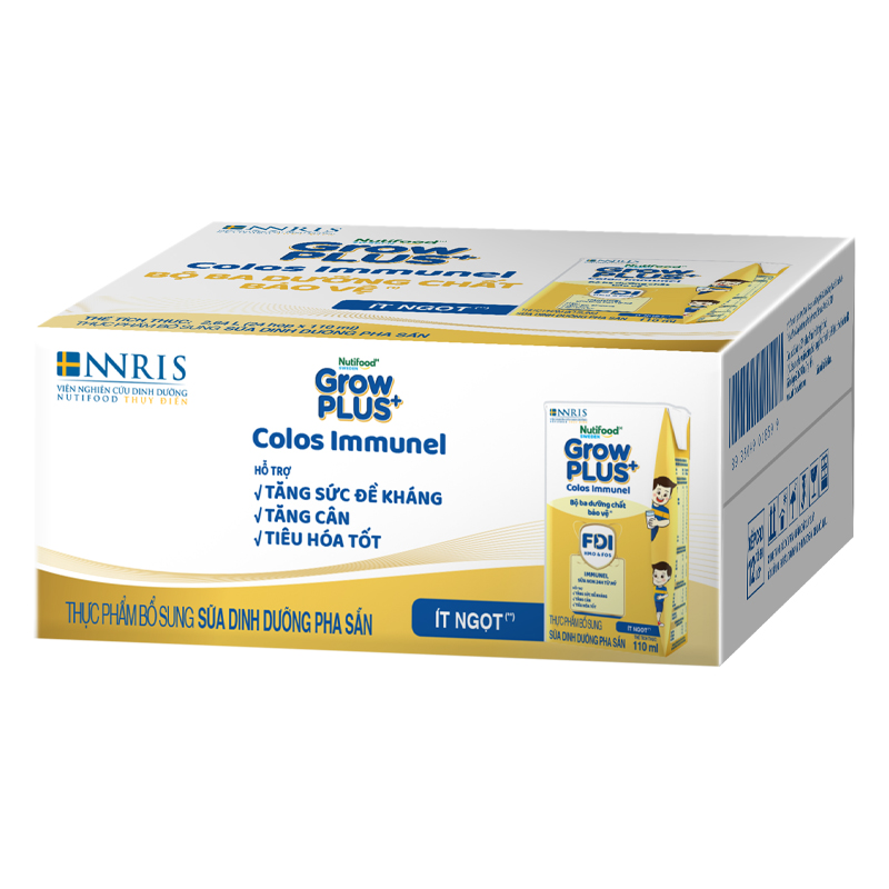 Thùng 24 hộp sữa non pha sẵn Nutifood GrowPLUS+ Colos Immunel hương vani 110 ml (từ 1 tuổi) - Giao bao bì ngẫu nhiên 5