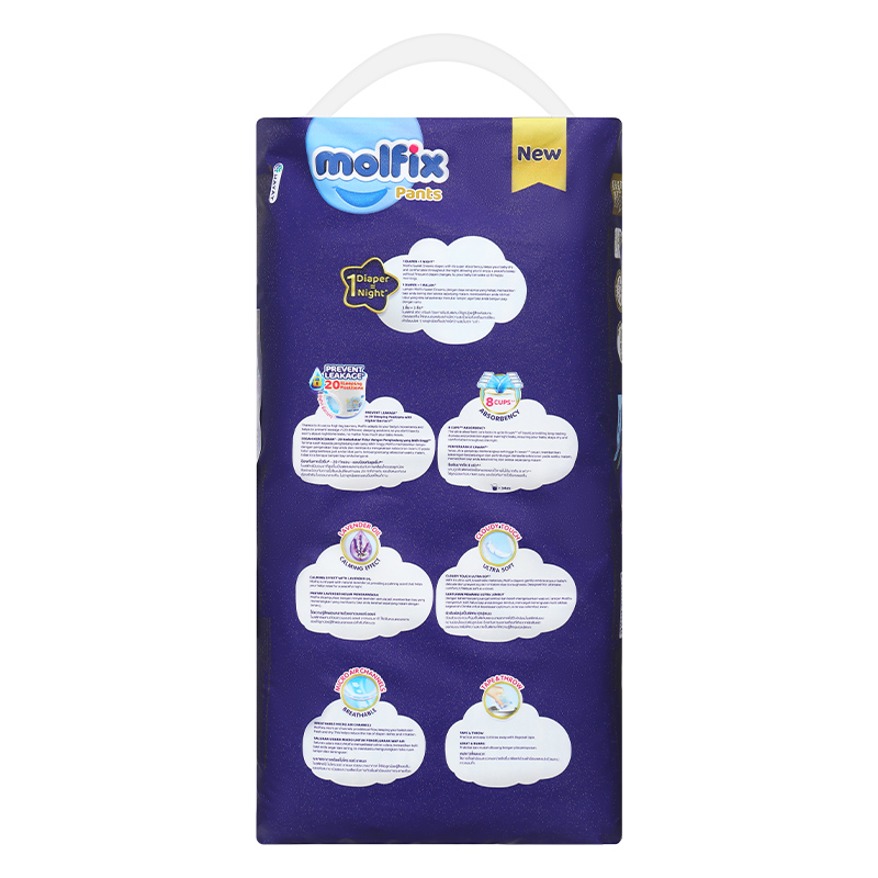 Tã quần Molfix Sweet Dreams size L 40 + 4/+2 miếng (9 - 14 kg) - Giao bao bì cộng miếng ngẫu nhiên 31