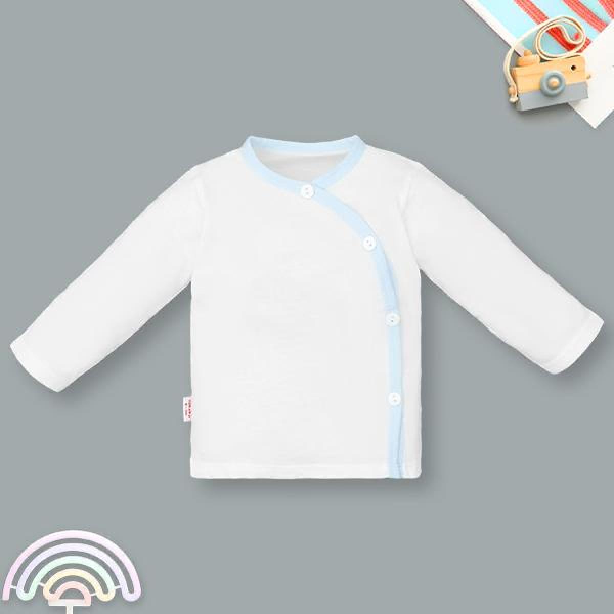 Áo tay dài unisex IQ Baby cotton xanh