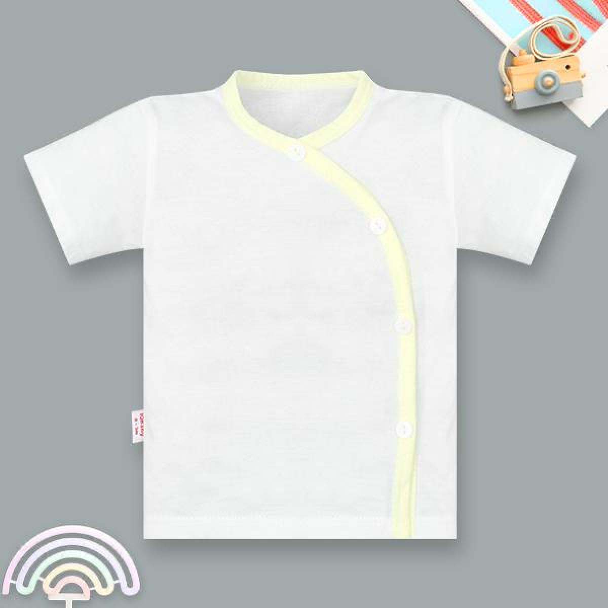 Áo tay ngắn unisex IQ Baby cotton vàng
