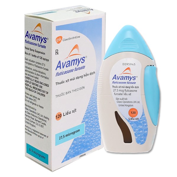 Hỗn dịch xịt mũi Avamys trị viêm mũi dị ứng