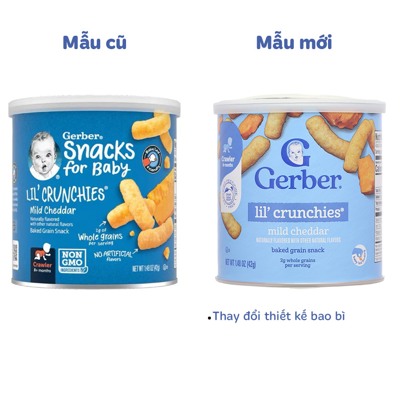 Bánh ăn dặm Gerber Lil' Crunchies vị rau củ lon 42g (từ 8 tháng) - Giao bao bì ngẫu nhiên 11