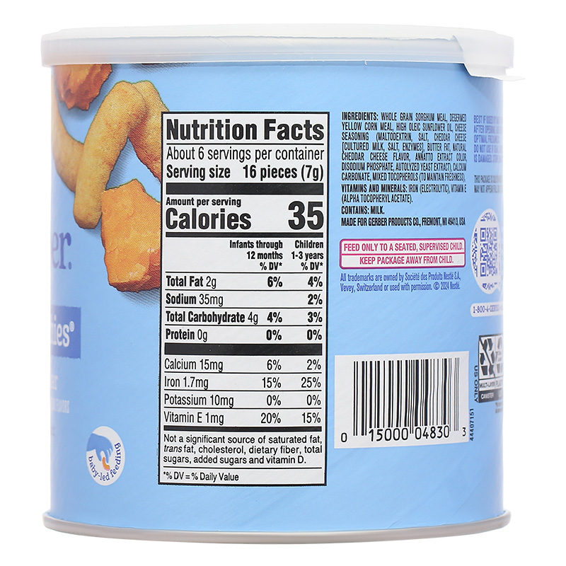 Bánh ăn dặm Gerber Lil' Crunchies vị rau củ lon 42g (từ 8 tháng) - Giao bao bì ngẫu nhiên 13