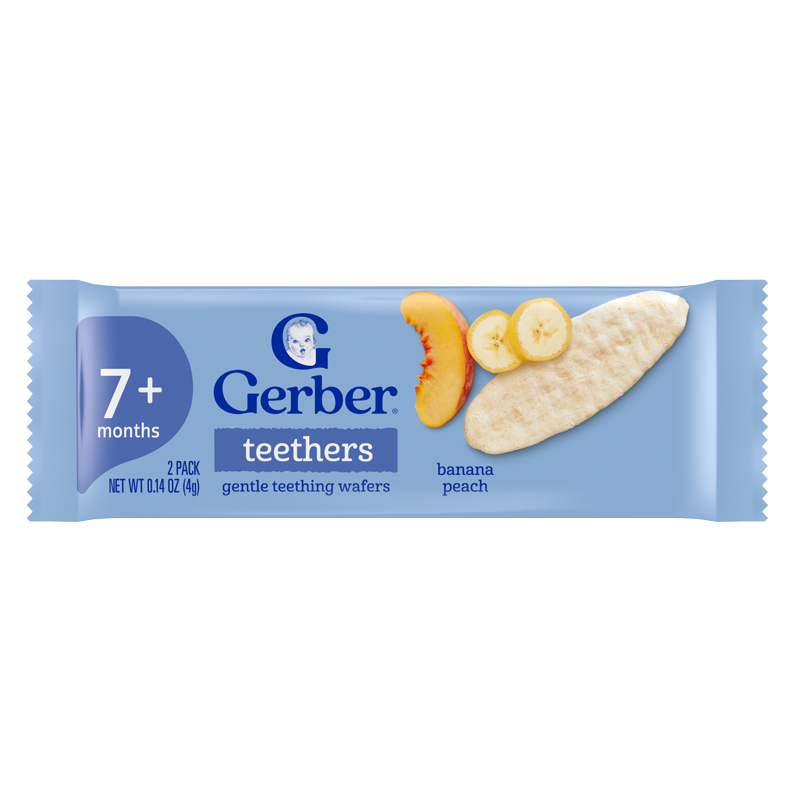 Bánh gạo ăn dặm Gerber Teethers vị xoài, mâm xôi hộp 48g (từ 7 tháng) - Giao bao bì ngẫu nhiên 28