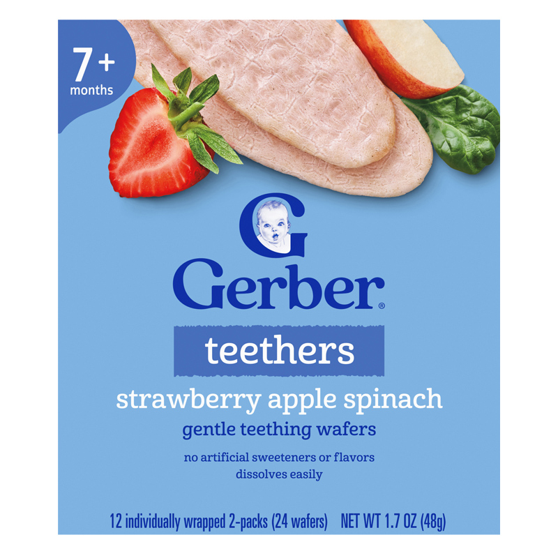 Bánh gạo ăn dặm Gerber Teethers vị xoài, mâm xôi hộp 48g (từ 7 tháng) - Giao bao bì ngẫu nhiên 14