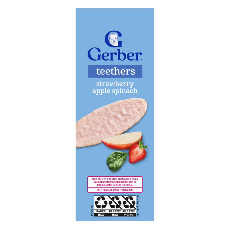 Bánh gạo ăn dặm Gerber Teethers vị xoài, mâm xôi hộp 48g (từ 7 tháng) - Giao bao bì ngẫu nhiên 17