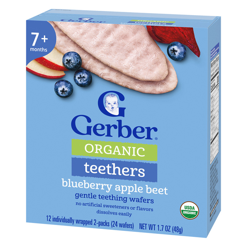 Bánh gạo ăn dặm Gerber Organic Teethers vị xoài, chuối và cà rốt hộp 48g (từ 7 tháng) - Giao bao bì ngẫu nhiên 13