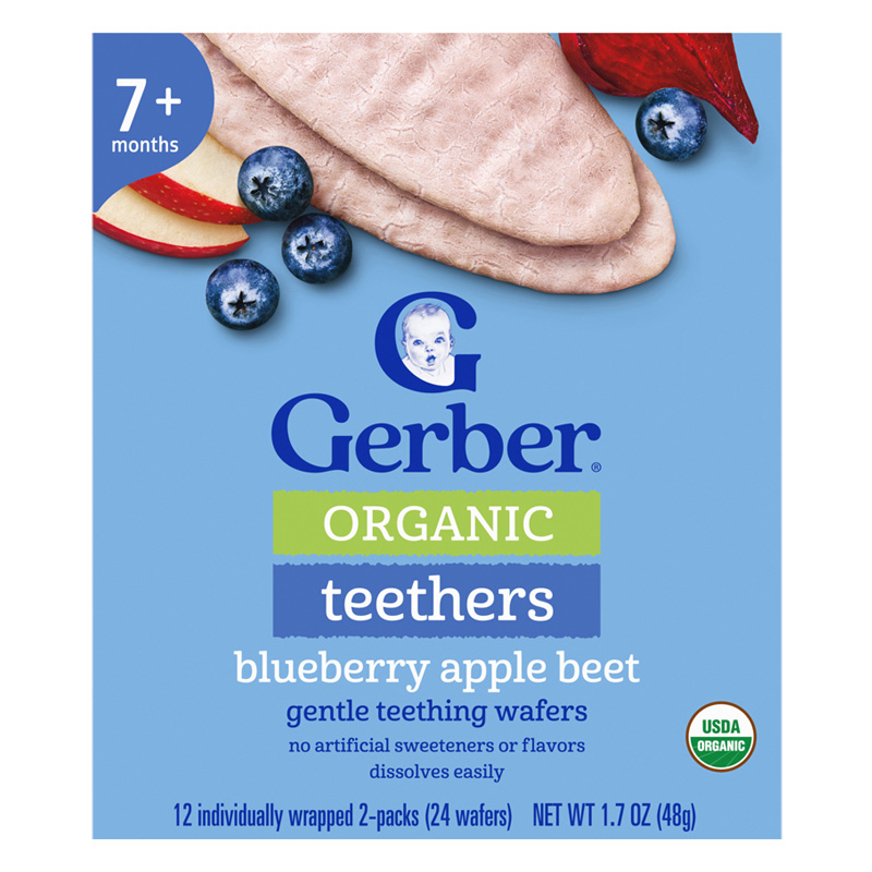 Bánh gạo ăn dặm Gerber Organic Teethers vị xoài, chuối và cà rốt hộp 48g (từ 7 tháng) - Giao bao bì ngẫu nhiên 14