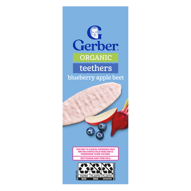 Bánh gạo ăn dặm Gerber Organic Teethers vị xoài, chuối và cà rốt hộp 48g (từ 7 tháng) - Giao bao bì ngẫu nhiên 17