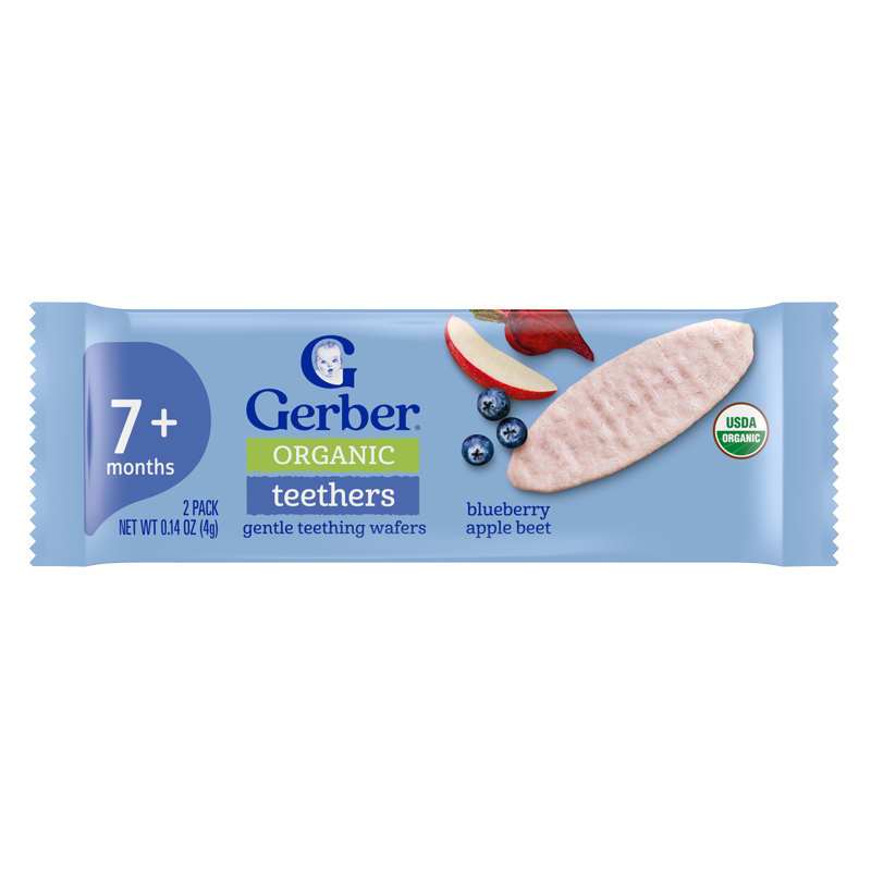 Bánh gạo ăn dặm Gerber Organic Teethers vị xoài, chuối và cà rốt hộp 48g (từ 7 tháng) - Giao bao bì ngẫu nhiên 18