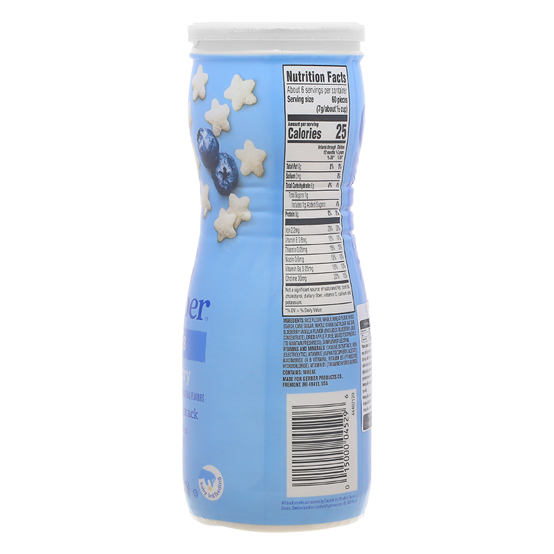 Bánh ăn dặm Gerber Puffs vị dâu, táo lon 42g (từ 8 tháng) - Giao bao bì ngẫu nhiên 19