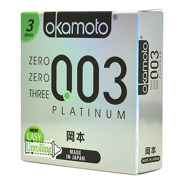 Bao cao su Okamoto 0.03 Platinum 52mm