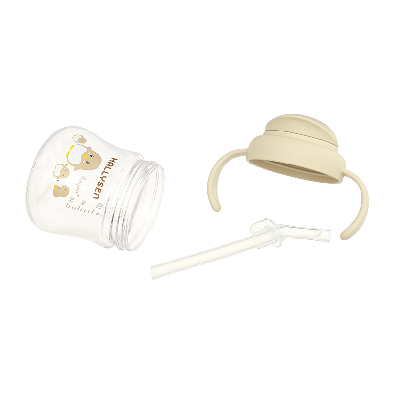 Bình tập uống Hallysen 210ml - Màu be (từ 6 tháng) 10
