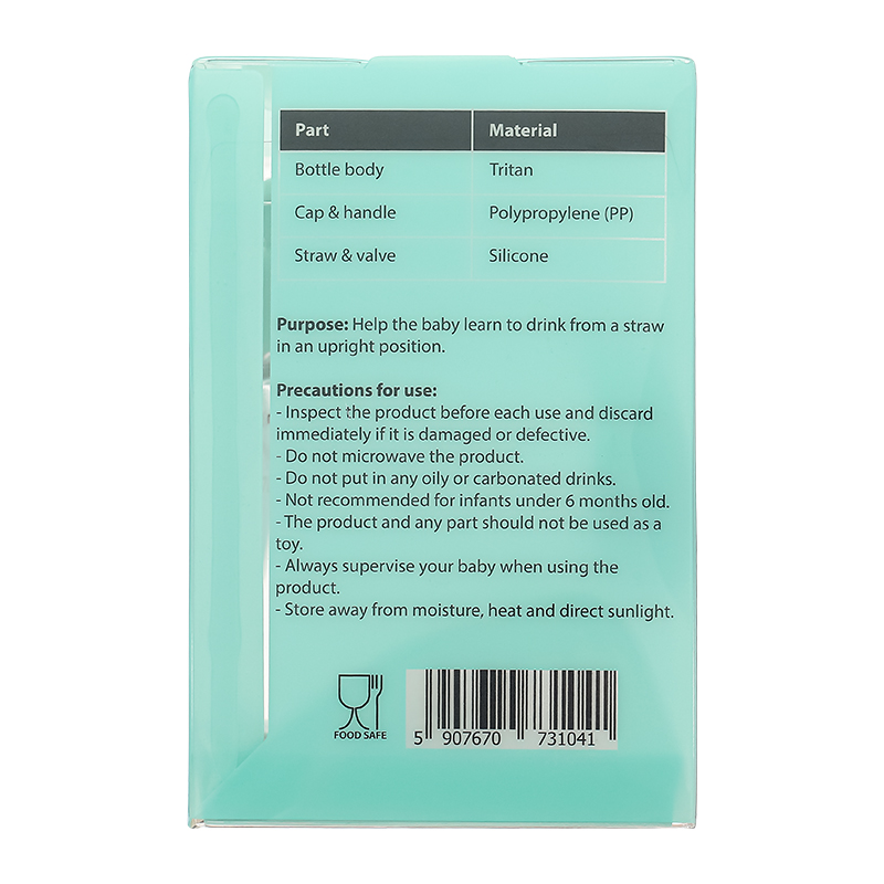 Bình tập uống Hallysen 210ml - Màu be (từ 6 tháng) 16