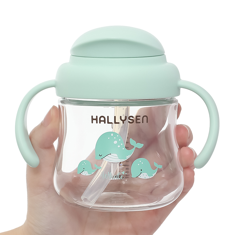 Bình tập uống Hallysen 210ml - Màu be (từ 6 tháng) 20