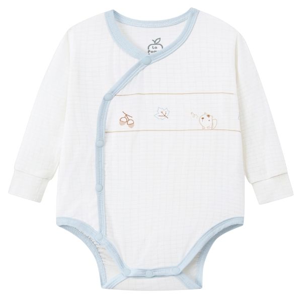 Bodysuit unisex La Pomme sợi tre xanh