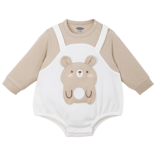 Bodysuit unisex Ualarogo cotton nâu