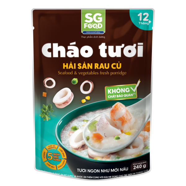 Cháo tươi SG Food Baby vị hải sản rau củ