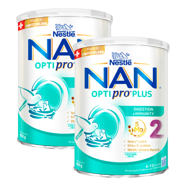 Combo 2 sữa bột NAN Optipro Plus số 2 - Giao bao bì ngẫu nhiên