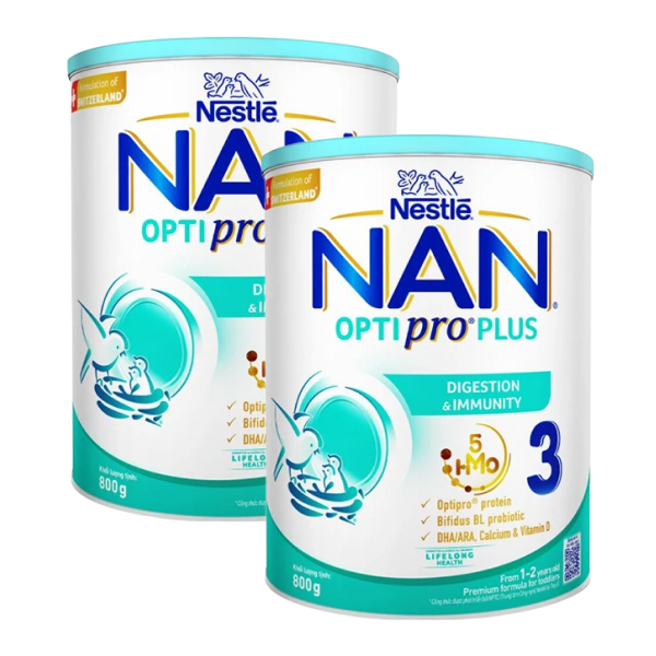 Combo 2 sữa bột NAN Optipro Plus số 3 - Giao bao bì ngẫu nhiên