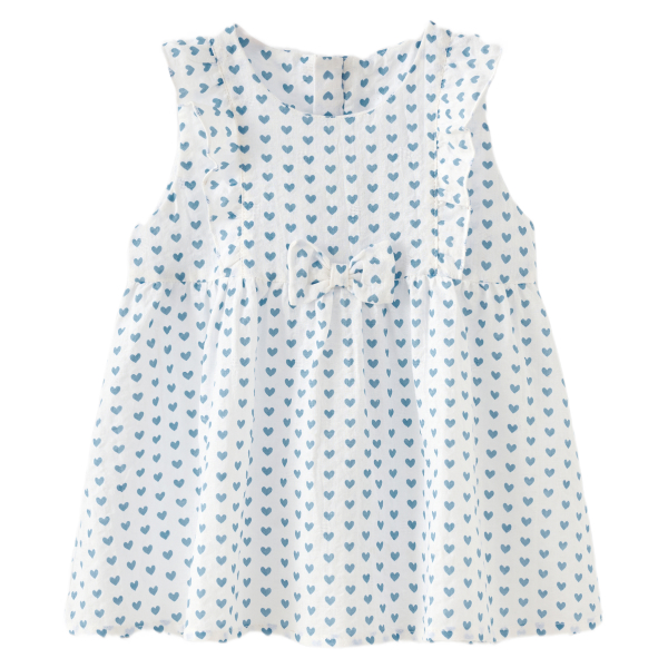 Đầm Rabity cotton xanh dương