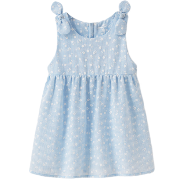 Đầm Rabity cotton xanh