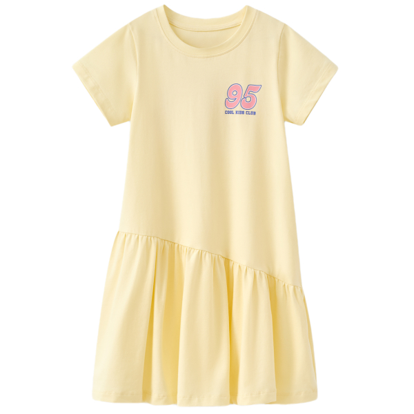 Đầm Rabity cotton vàng