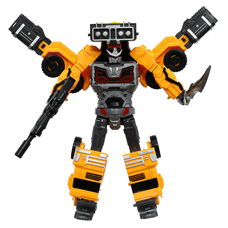 Đồ chơi robot biến hình xe trộn bê tông HappyTime 9862 (1685E) 12