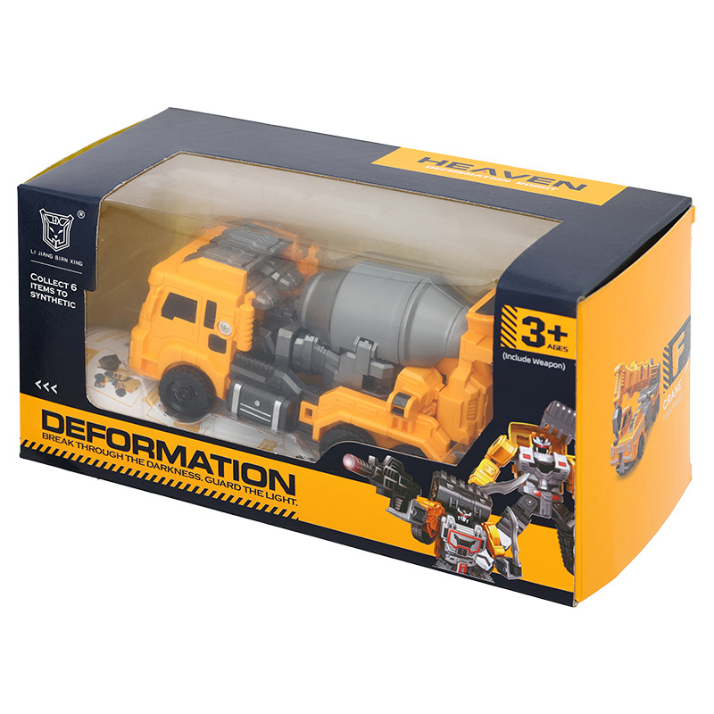 Đồ chơi robot biến hình xe trộn bê tông HappyTime 9862 (1685E) 3