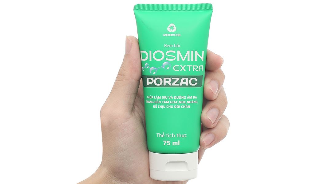 Kem bôi Diosmin Extra Porzac tuýp 75ml - 14
