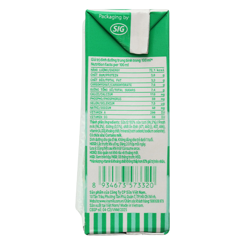 Combo 2 thùng 48 hộp sữa tươi tiệt trùng Vinamilk có đường 110 ml (từ 1 tuổi) - Giao bao bì ngẫu nhiên 10